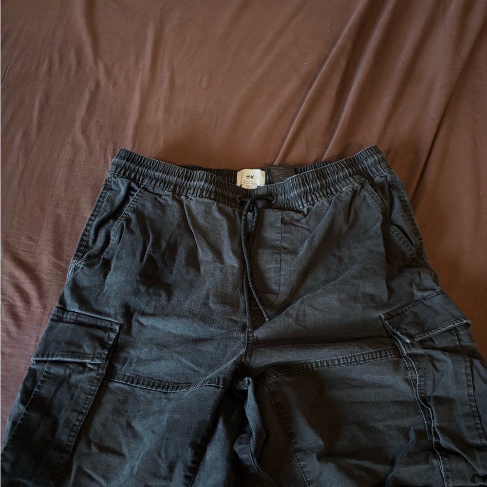 Black Cargo shorts